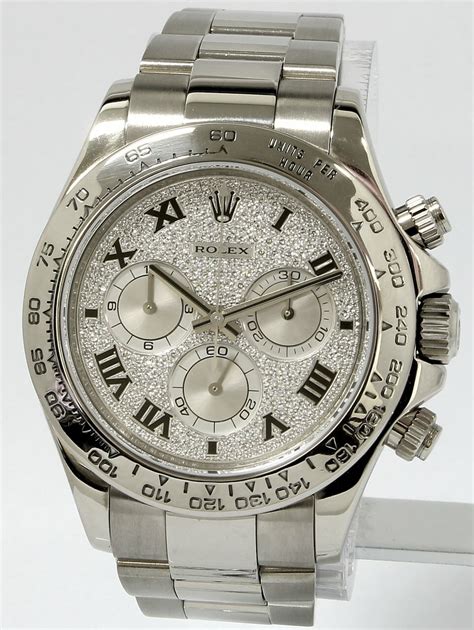 rolex daytona all white gold|18k gold Rolex daytona.